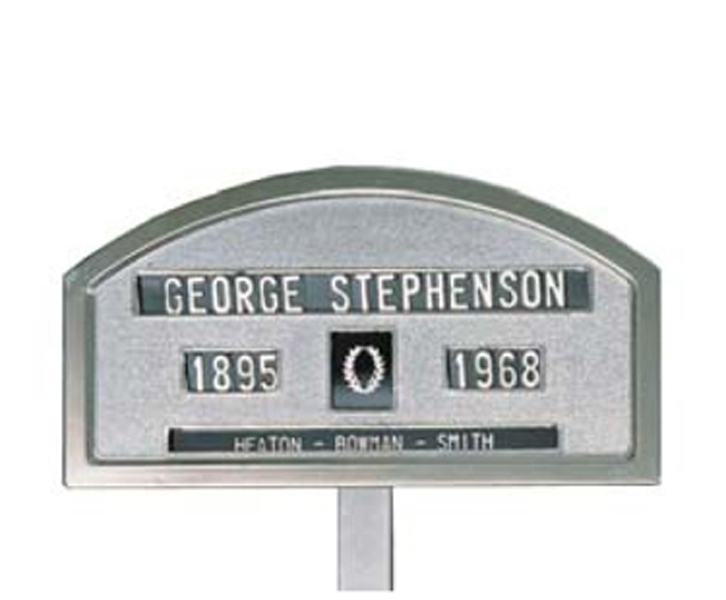 Nurse RN Grave Marker - Aluminum  Temple Aluminum Foundry Faced and  Unfaced Grave Markers